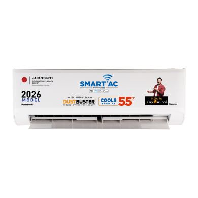 Panasonic 1.5 Ton 3 Star Wi-Fi Inverter Split AC CS/CU-SU18BKY3W by Panasonic — official product image of the air conditioner