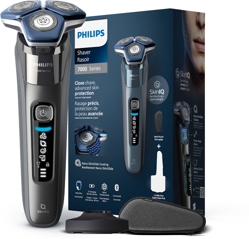 Philips S7887/35 Shaver by Philips — product image showing the trimmer body, blade head and attachments