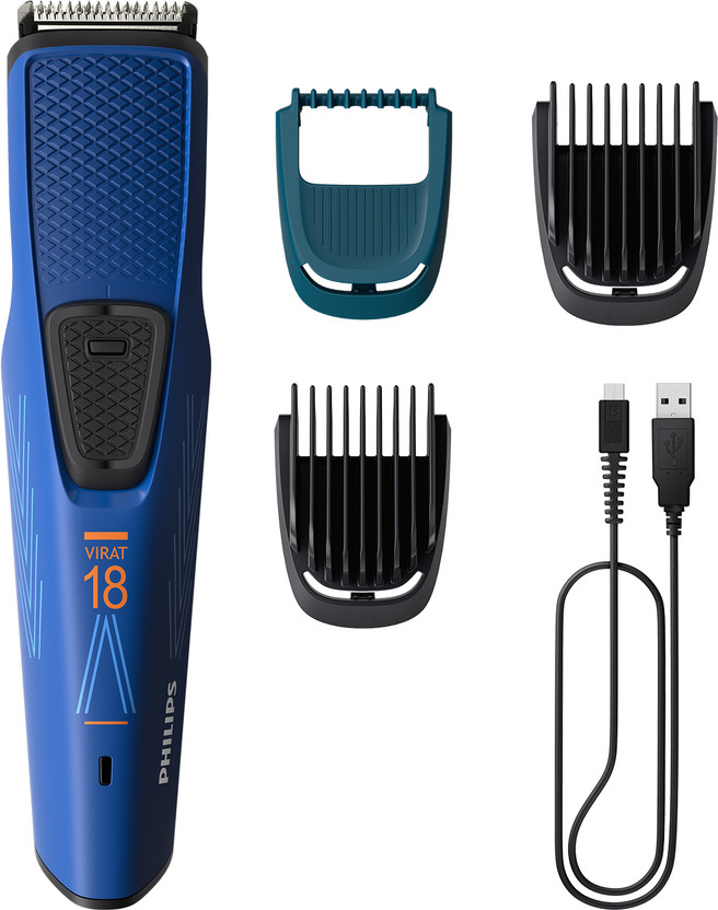 Philips BT1233/28 Trimmer by Philips — product image showing the trimmer body, blade head and attachments