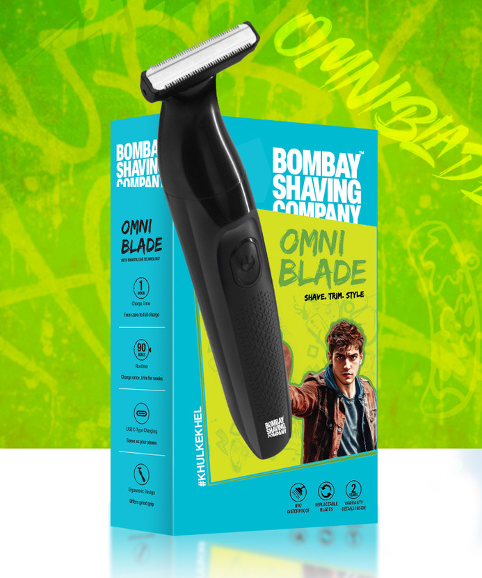 Bombay Shaving Company OmniBlade 3-in-1 Beard Trimmer by Bombay Shaving Company — product image showing the trimmer body, blade head and attachments