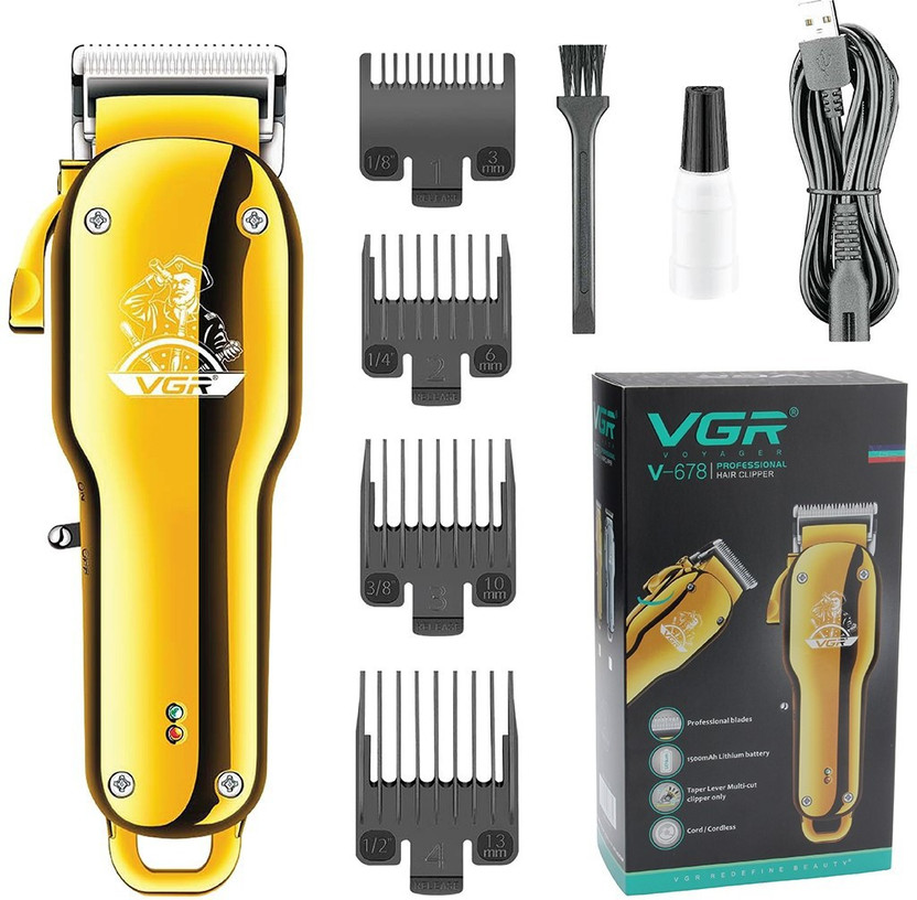 VGR V -678 NEW Trimmer by VGR — product image showing the trimmer body, blade head and attachments