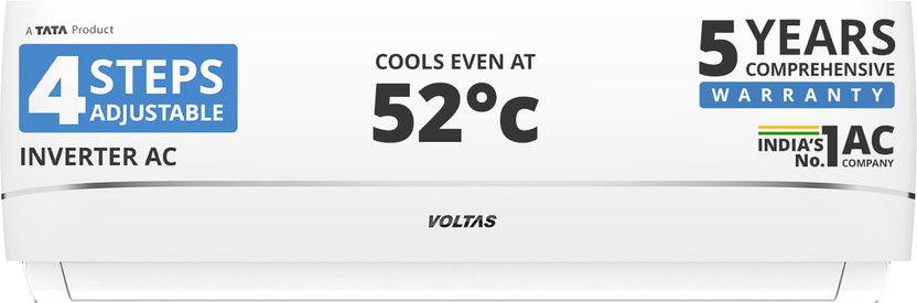 Voltas 1.5 Ton 3 Star Hot & Cold Inverter Split AC 2025 by Voltas — official product image of the air conditioner