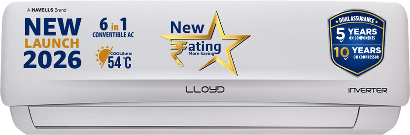 Lloyd 2 Ton 5 Star Inverter Split AC 2026 by Lloyd — official product image of the air conditioner