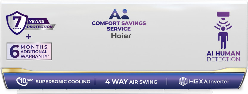 Haier 1.8 Ton 5 Star Inverter Split AC with Wi-Fi 2026 by Haier — official product image of the air conditioner
