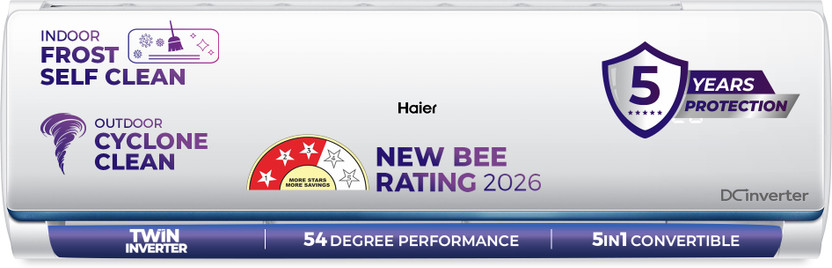 Haier 1 Ton 3 Star Inverter Split AC 2026 by Haier — official product image of the air conditioner