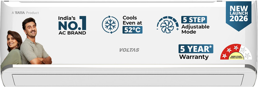 Voltas 1.42 Ton 3 Star Inverter Split AC 2026 by Voltas — official product image of the air conditioner