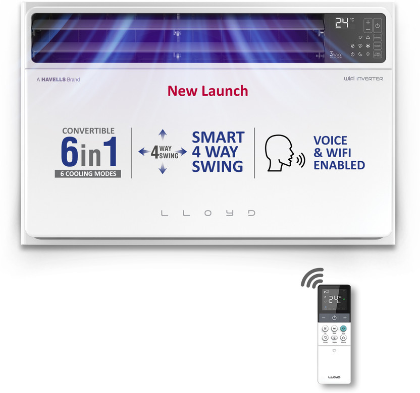 Lloyd 1.5 Ton 5 Star Inverter Window AC with Wi-Fi 2025 by Lloyd — official product image of the air conditioner