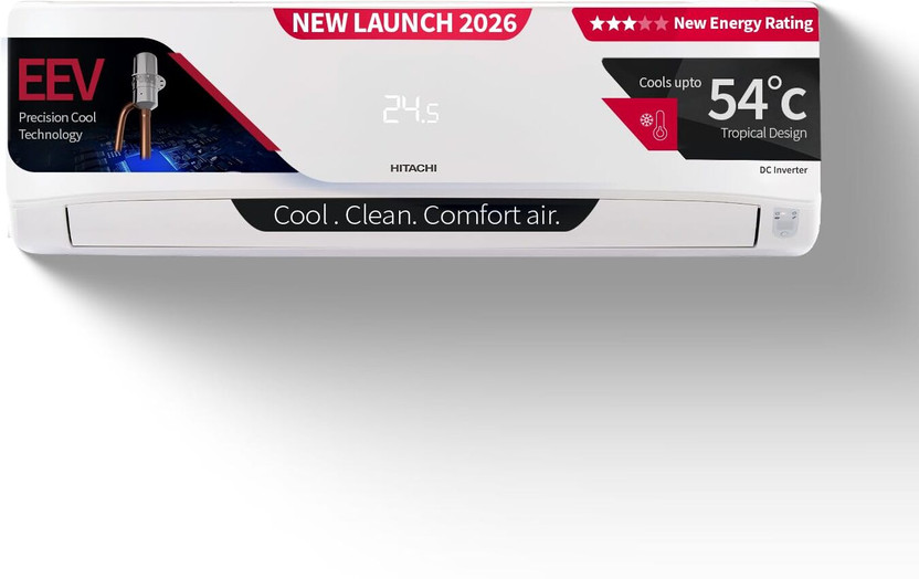 Hitachi 2 Ton 3 Star Inverter Split AC 2026 by Hitachi — official product image of the air conditioner