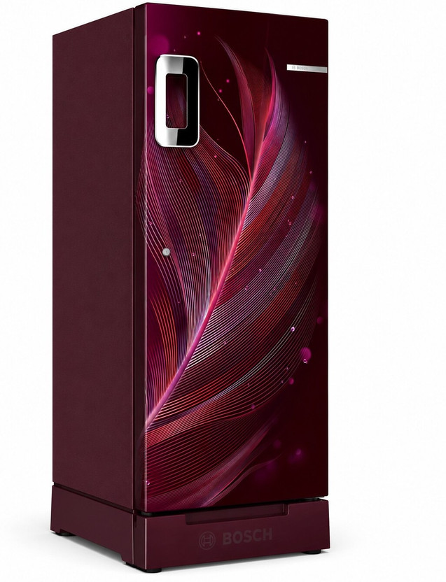 Bosch 226 L 3 Star Direct Cool Single Door Refrigerator refrigerator by Bosch — product image showing the cabinet, doors and handle