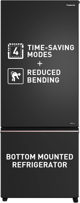 Panasonic 357 L 2 Star Frost Free Double Door Refrigerator refrigerator by Panasonic — product image showing the cabinet, doors and handle