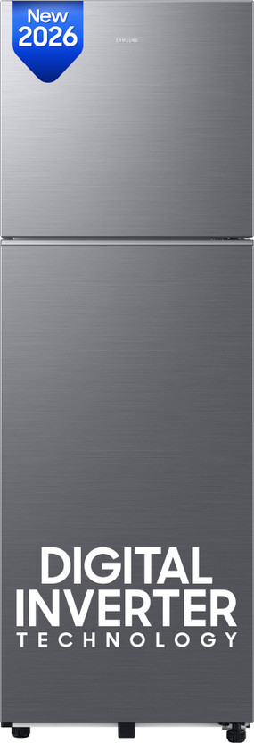 Samsung 256 L 3 Star Frost Free Double Door Refrigerator refrigerator by Samsung — product image showing the cabinet, doors and handle