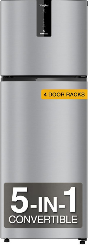 Whirlpool 327 L 3 Star Frost Free Double Door Refrigerator refrigerator by Whirlpool — product image showing the cabinet, doors and handle