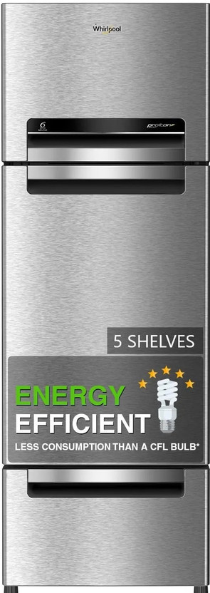 Whirlpool 300 L 5 Star Frost Free Triple Door Refrigerator refrigerator by Whirlpool — product image showing the cabinet, doors and handle