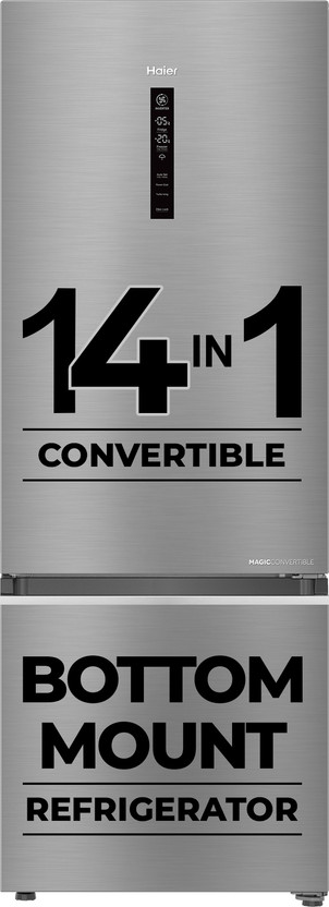 Haier 355 L 3 Star Frost Free Convertible Double Door Refrigerator refrigerator by Haier — product image showing the cabinet, doors and handle