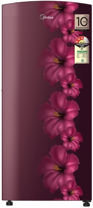 Midea 187 L 3 Star Direct Cool Single Door Refrigerator refrigerator by Midea — product image showing the cabinet, doors and handle