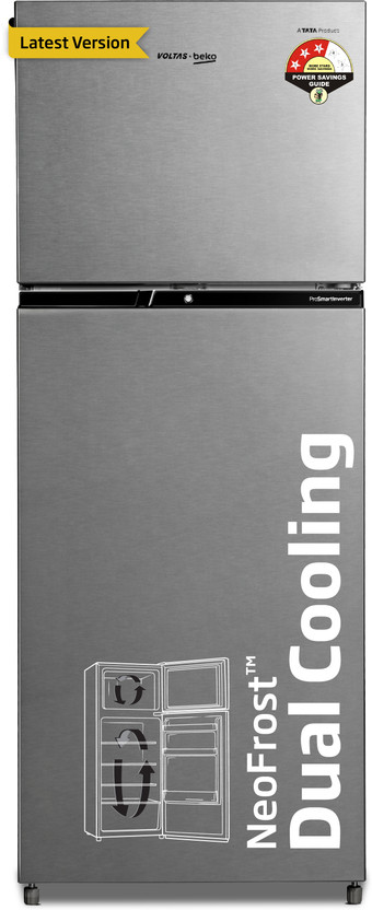 Voltas Beko 228 L 3 Star Frost Free Double Door Refrigerator refrigerator by Voltas Beko — product image showing the cabinet, doors and handle