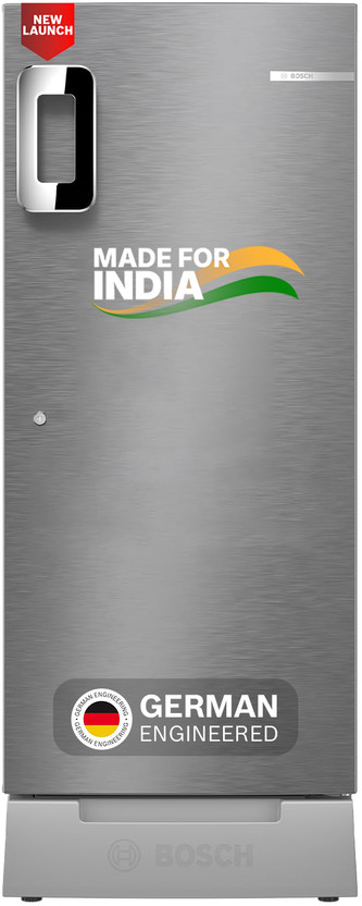 Bosch 207 L 3 Star Direct Cool Single Door Refrigerator refrigerator by Bosch — product image showing the cabinet, doors and handle