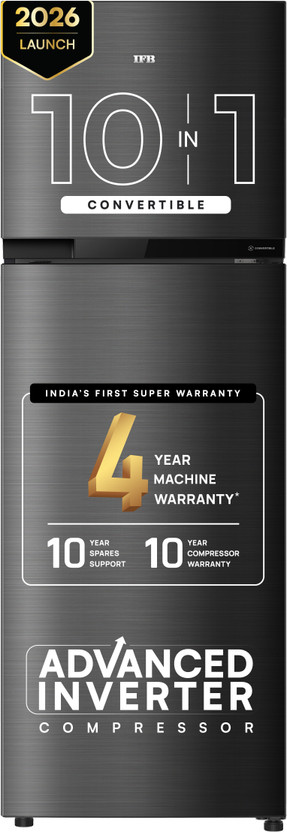IFB 285 L 3 Star Frost Free Convertible Double Door Refrigerator refrigerator by IFB — product image showing the cabinet, doors and handle