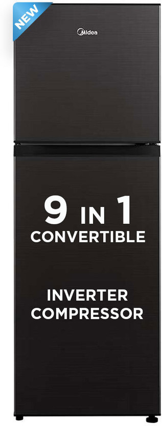 Midea 233 L 3 Star Frost Free Convertible Double Door Refrigerator refrigerator by Midea — product image showing the cabinet, doors and handle