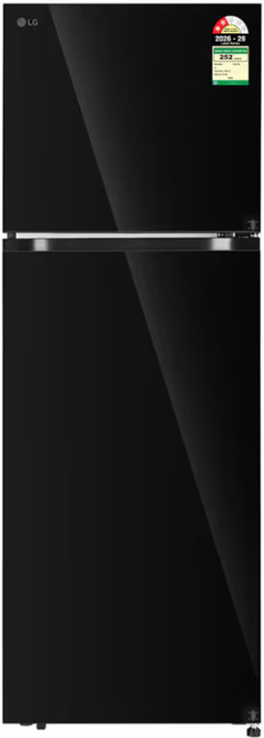 LG 398 L 2 Star Frost Free Double Door Refrigerator refrigerator by LG — product image showing the cabinet, doors and handle
