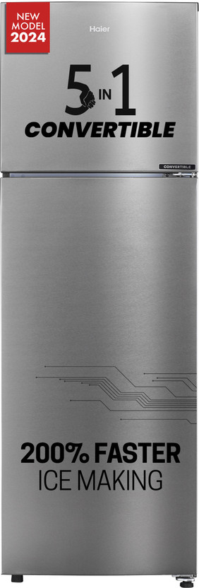 Haier 268 L 2 Star Frost Free Convertible Double Door Refrigerator refrigerator by Haier — product image showing the cabinet, doors and handle