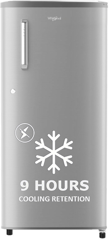 Whirlpool 184 L 4 Star Direct Cool Single Door Refrigerator refrigerator by Whirlpool — product image showing the cabinet, doors and handle