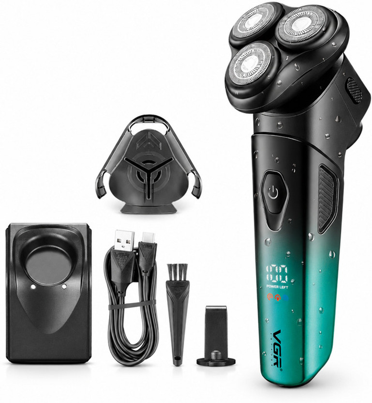 VGR V-391 Shaver by VGR — product image showing the trimmer body, blade head and attachments