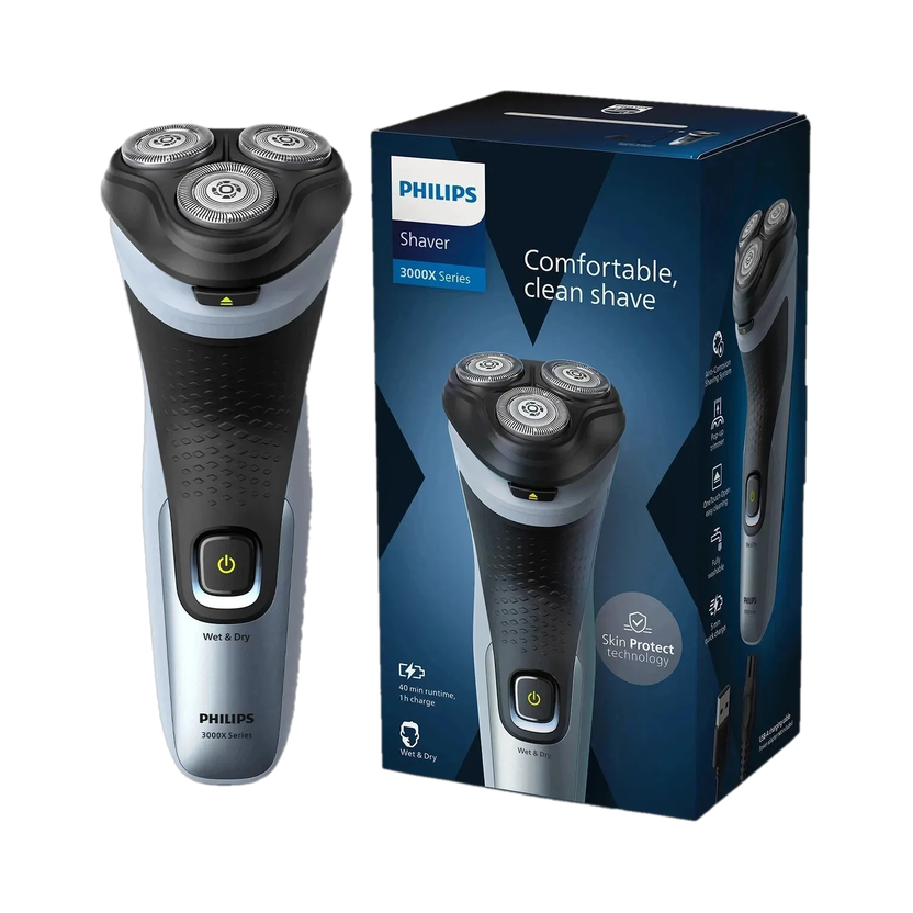 Philips X3063/03 Shaver by Philips — product image showing the trimmer body, blade head and attachments