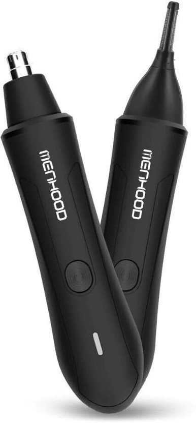 Menhood The Nosar Trimmer for Nose and Ears Fully Waterproof Trimmer by Menhood — product image showing the trimmer body, blade head and attachments