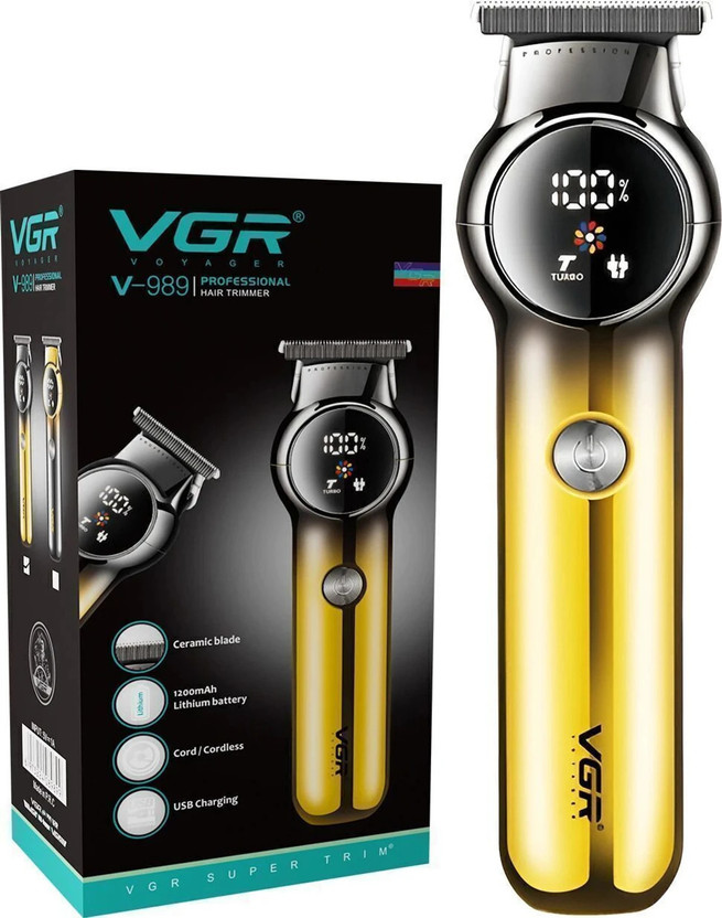 VGR V-989 Trimmer by VGR — product image showing the trimmer body, blade head and attachments