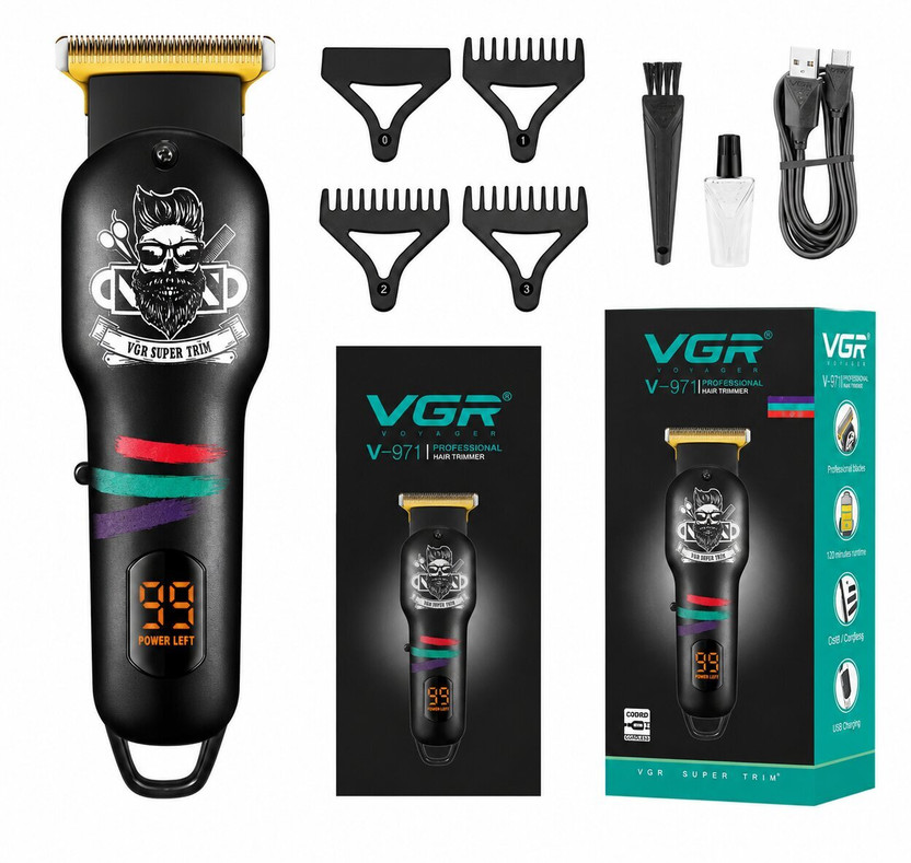 VGR V-971 Trimmer by VGR — product image showing the trimmer body, blade head and attachments