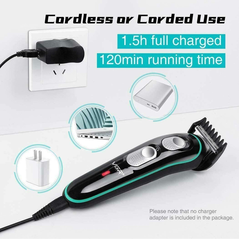 VGR VG-055B-R-RE Fully Waterproof Grooming Kit by VGR — product image showing the trimmer body, blade head and attachments