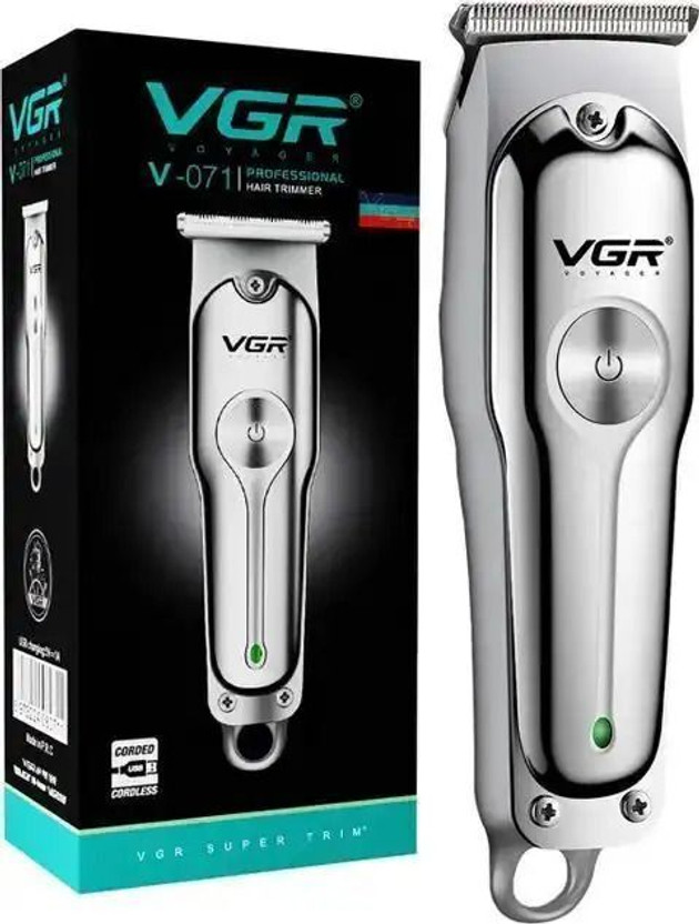 VGR VG-1-R-RE Grooming Kit by VGR — product image showing the trimmer body, blade head and attachments
