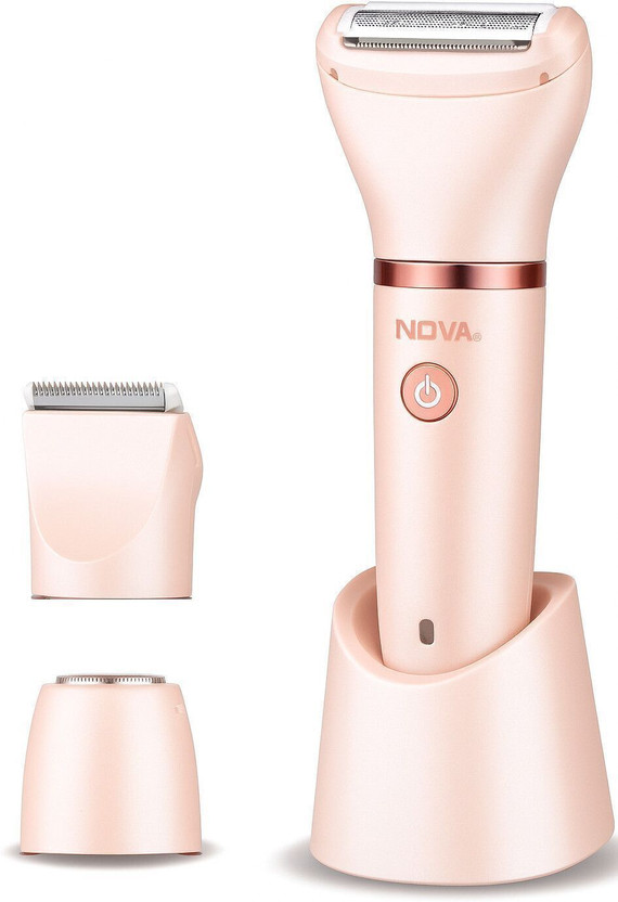 NOVA NLS 537 Waterproof 3 in 1 Shaver Trimmer by Nova — product image showing the trimmer body, blade head and attachments