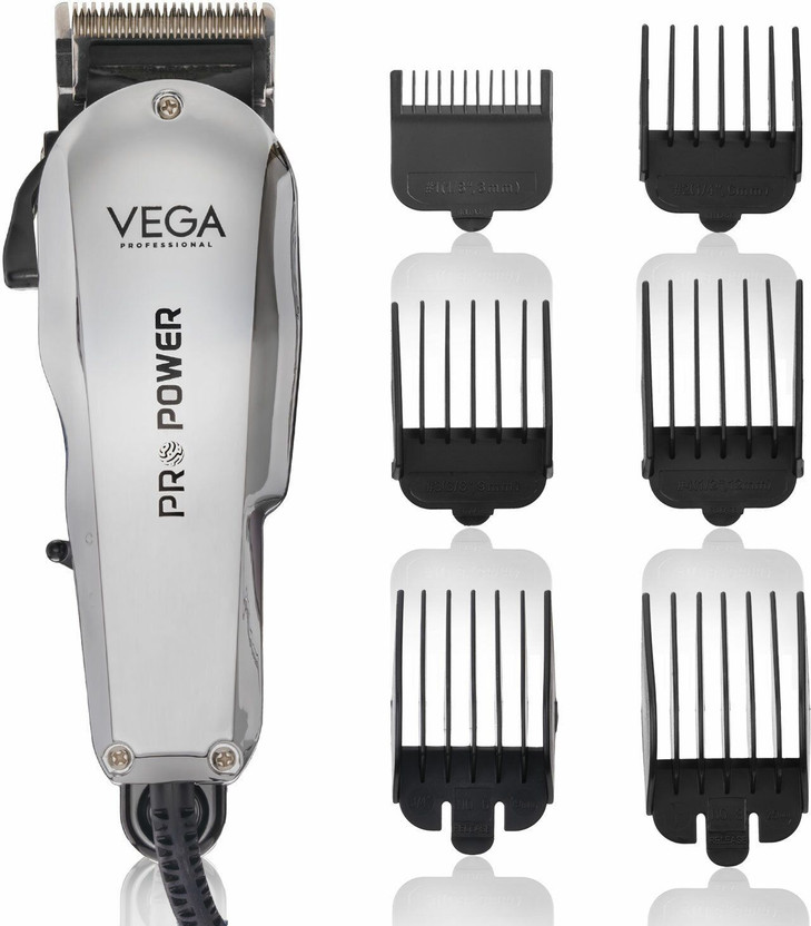 Vega Professional VPMHC-02 Fully Waterproof Trimmer by Vega — product image showing the trimmer body, blade head and attachments