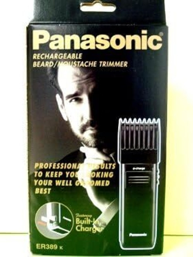 Panasonic ER89K Trimmer by Panasonic — product image showing the trimmer body, blade head and attachments