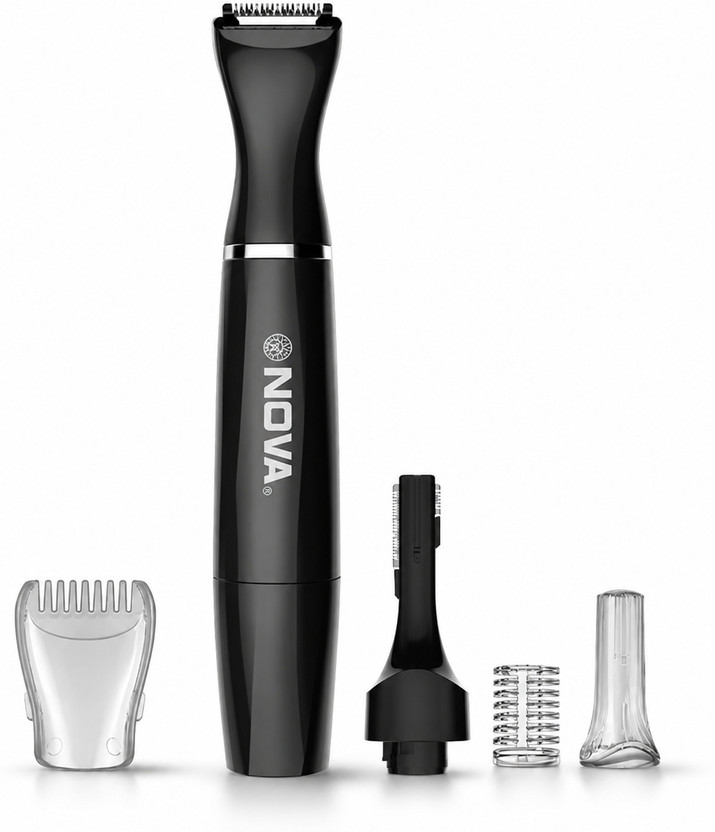 NOVA NLS 534 Sensi-Trim Touch Fully Waterproof Trimmer by Nova — product image showing the trimmer body, blade head and attachments