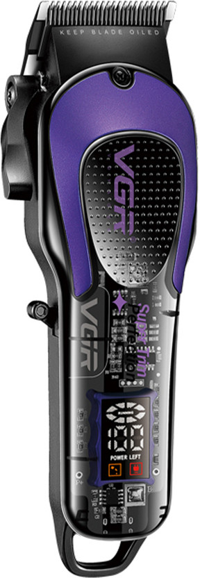 VGR V-692 Professional Hair Clipper by VGR — product image showing the trimmer body, blade head and attachments