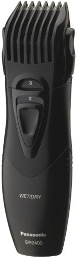Panasonic ER2403 Trimmer by Panasonic — product image showing the trimmer body, blade head and attachments