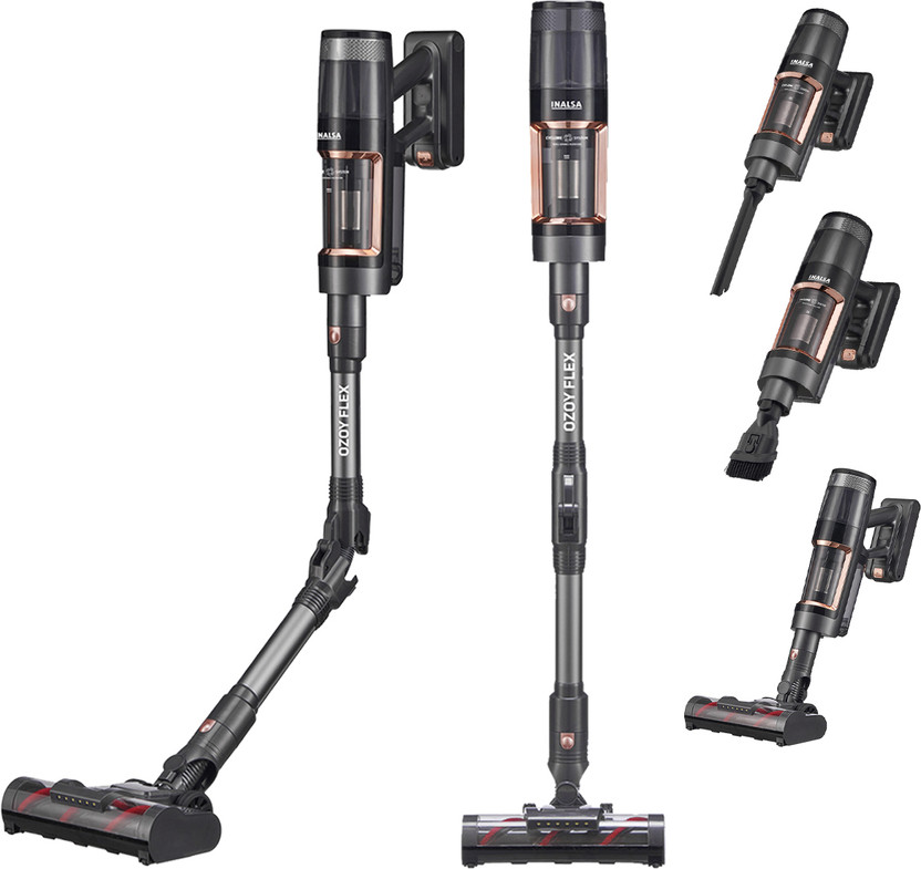 Inalsa Ozoy Flex Cordless Stick 350W vacuum cleaner by INALSA — product image showing the body, hose and cleaning head