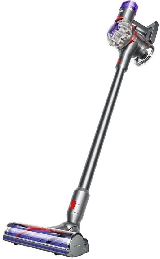 Dyson V8 Absolute Cordless Vacuum Cleaner Powerful and Versatile vacuum cleaner by Dyson — product image showing the body, hose and cleaning head