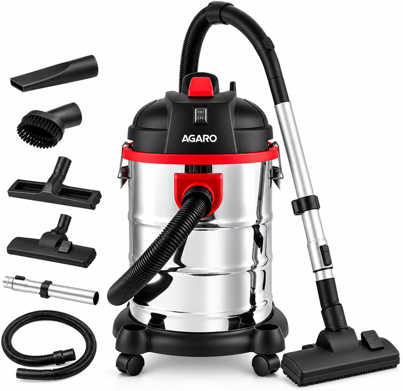 AGARO Rapid / Ace 30L 1600 Watts vacuum cleaner by AGARO — product image showing the body, hose and cleaning head